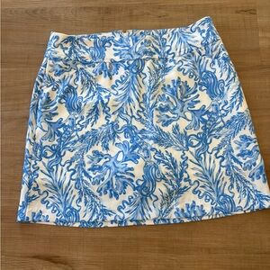 Lilly Pulitzer Blue and White Skort